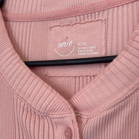 Aerie Ribbed Long Sleeve Henley - Picture 2 of 7